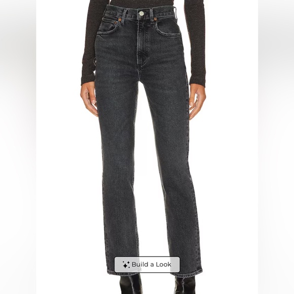 AGOLDE High Rise Stovepipe Jeans in Metal Size 27 - Picture 4 of 11